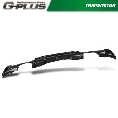 Rear Diffuser Lip Carbon Fiber Look Fit 2014-2020 BMW F32 420i 428i 435i M Sport - Image 1 of 4