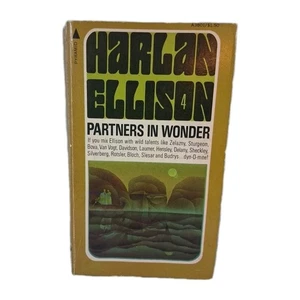 *Firmado* Harlan Ellison Partners in Wonder, 1975 Pyramid Books, arte de portada de Dillon - Imagen 1 de 10