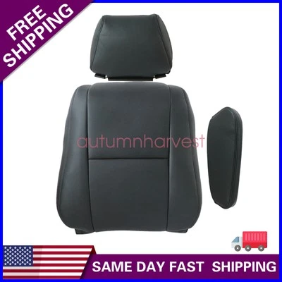 For 2007-2019 Mercedes-Benz Sprinter 3500 Driver Top Leather Seat Cover Black - Image 1 of 4