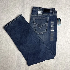 Pantalones de mezclilla BKE Jake Bootcut para hombre lavado medio talla W44”xL34” nuevos con etiquetas Preppy Cowboy Rock - Imagen 1 de 19