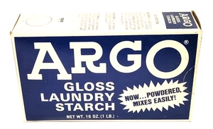 Argo amidon de lessive brillant en poudre 16 oz boîte bleue scellée meilleurs aliments CPC Intl USA - Photo 1/5