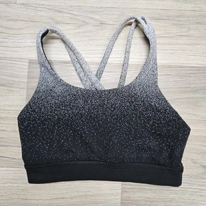 Lululemon Damen schwarz gesprenkelt Energy Sport BH Größe 2 - Bild 1 von 6