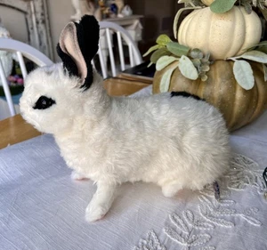 RARO HANSA coniglietto bianco coniglietto realistico peluche animale Valentino ritratti giocosi - Foto 1 di 12
