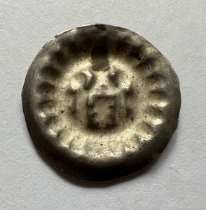 Brakteat 13-14 Jh Hamburg Hohlpfennig Silber Münze (1708) - Bild 1 von 4