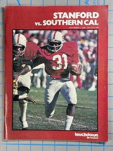 Touchdown Illustrated Stanford vs Southern Cal Gameday Program November 4, 1978 - Picture 1 of 12