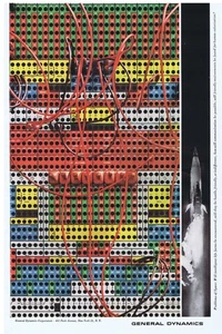 1959 General Dynamics Circuit Board & Rocket Print Ad - Picture 1 of 1