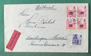 GERMANY DDR cover 1955 express Dresden to Kreuzlingen (HcL34) - Picture 1 of 2
