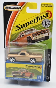 Matchbox New Superfast #29 Chevrolet El Camino 1970 marrone. Blister... - Foto 1 di 2