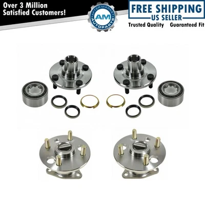 Juego de 4 piezas de conjunto de cojinetes de rueda y bujes para Chevrolet Prism Toyota Corolla Foto 1 de 3