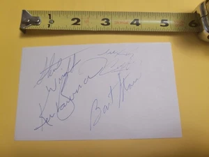 Bart Starr Lee Roy Caffey Ken Bowman Steve Wright Signed Autograph Autographed - Picture 1 of 15