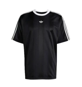 adidas Men's Adicolor Jacquard Jersey Black/White JW5876 j - Picture 1 of 3