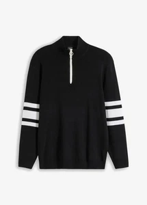 Neu Troyer Pullover mit recycelter Baumwolle Gr. 48/50 M Schwarz Herren Pulli - Bild 1 von 1