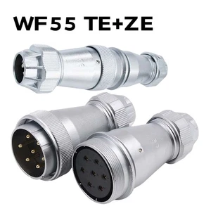 WF55 TE+ZE Aviation Plugs Sockets 4 7 40~61 Pins IP67 Waterproof Cable Connector - Picture 1 of 15