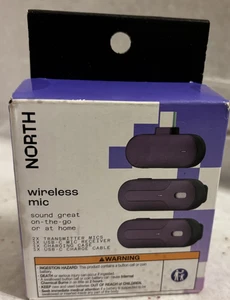 Micrófono inalámbrico NORTH con cargador (USB-C): accesorio para equipos de audio - Imagen 1 de 3