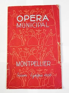 Municipal Opera Of Montpellier, Lyric Season 1949-1950. Official Program - Picture 1 of 1