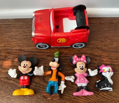 Disney Mickey Mouse Clubhouse Minnie Goofy action figures Figaro Roadster Racer Cover