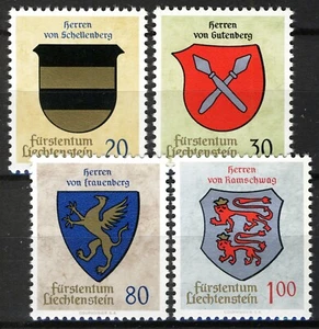 Liechtenstein 1965, Wappen (II) Set postfrisch, Mi 450-53 - Bild 1 von 1