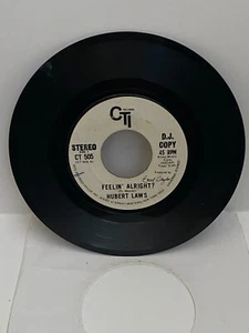 HUBERT LAWS: feelin' alright? / let it be CTI 7" Single 45 RPM Side1/Side2 NM+/- - Picture 1 of 3