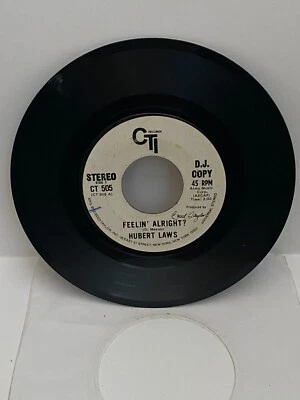 HUBERT LAWS: feelin' alright? / let it be CTI 7" Single 45 RPM Side1/Side2 NM+/- - Image 1 of 3
