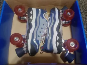 Skechers Sport 4-Rollen Rollschuhe Damen Größe 10 blau/rot SN 1908 - Bild 1 von 7