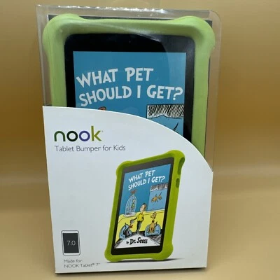 Nook MicroFoam Bumper Kids Case for 7" Nook 7 Tablet NEW in BOX - Lime Green - Image 1 of 4