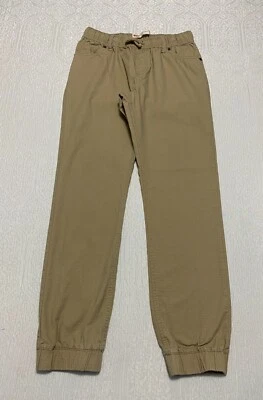 Levi's Ripstop Boys Joggers Pants L Brown Elastic Waist Drawstring 12-13 - Image 1 of 4