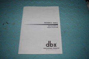 DBX 166A Manual - Bild 1 von 1