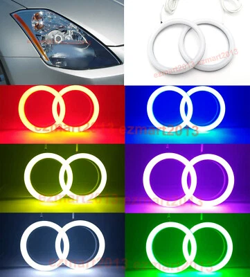 Anillo halo algodón RGB para Nissan 350Z 03-05 faro ojo de ángel lámpara DRL Flash BT Foto 1 de 4
