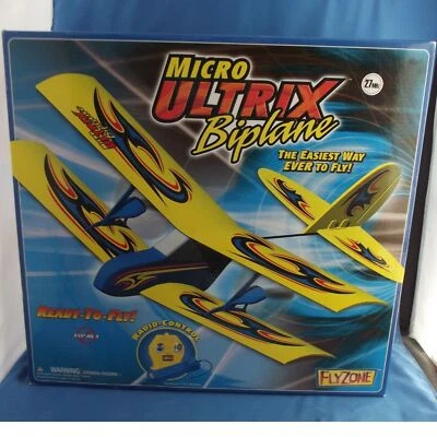 Flyzone - Micro Ultrix Biplane - Radio Control - HCAA1993 - 2005 - New In Box - Image 1 of 4