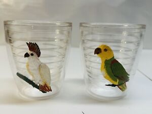 2 Tervis Tropical Birds 12oz Tumblers Embroidered Osprey Florida No Lids