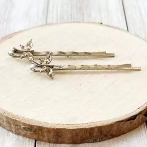 Light Brown Dragonfly Hair Pin, Hair Pins For Woman, Womens Hair Clip, Womens Bo - Picture 1 of 7