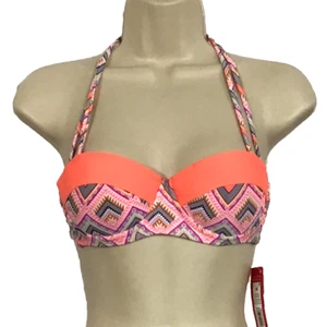 Xhilaration Naranja Halter Push Up Bikini Top Traje de baño Traje de baño XS - Imagen 1 de 2