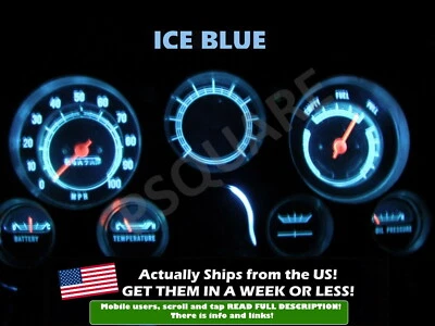 Gauge Cluster LED Dashboard Bulb Ice Blue For Chevy 67 72 C10 K10 Truck  - Image 1 of 3