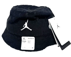 Nike Jordan Apex Bucket Hat Big Kids Size 8-20 Fuel Up Cool Down Black - Picture 1 of 7