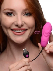 7X Pulsierend USB Wiederaufladbar Silikon Vibrierend Persönliches Massagegerät Reisefreundlich - Bild 1 von 9