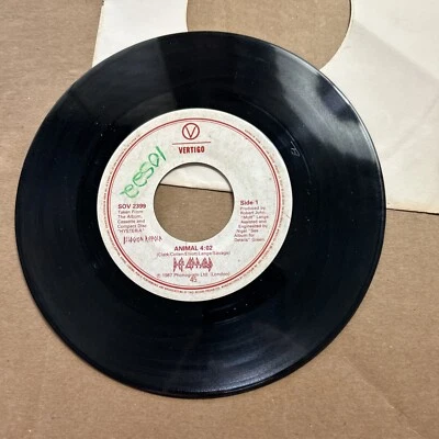 Def Leppard Animal/I Wanna Be Your Hero 1987 Vertigo 45 - Image 1 of 4