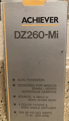 Achiever DZ260-Mi AUTO THRISTOR FOR MINOLTA DYNAX i SERIES BRAND NEW IN BOX - Image 1 of 4