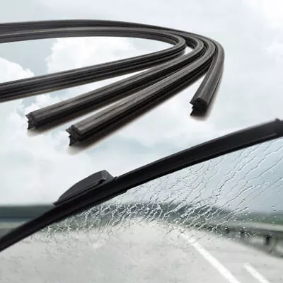 26" 6mm Rubber Frameless Car Windshield Wiper Blade Refill Strip Car Accessories - Image 1 of 4