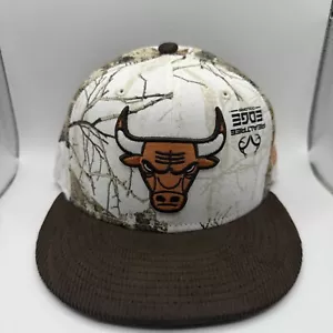 New Era 59Fifty Chicago Bulls Rare Realtree Edge Green Uv Fitted Hat Size 7 1/4 - Picture 1 of 7