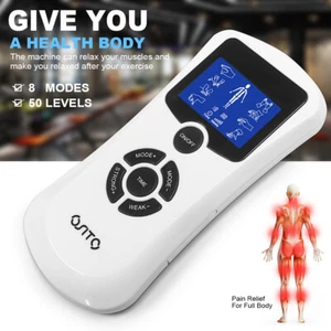 TENS Unit Portable Electric Pulse Massager Muscle Stimulator Pain Relief Device - Picture 1 of 14