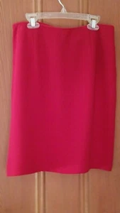 Jones New York Red Pencil Skirt, Lined, Size 6 - Picture 1 of 10