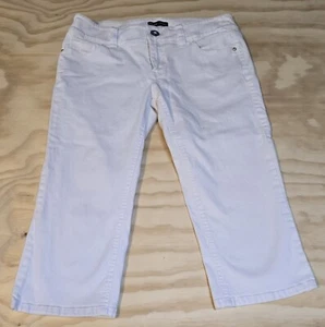 Pantalones Cortos de Jean New York & Company Capris Para Mujer Talla 6 Blanco Denim Elastizados Skimmer - Imagen 1 de 5
