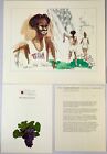 Lingette des Jeux Olympiques Leroy Neiman 1972 Milburn - Signature en fac-similé lithographiée