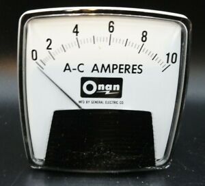 GE AC 10A Analog Ammeter Panel Mount Pointer AMP Current Meter Gauge 