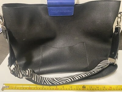 Bolso de mano CIRQUE DU SOLEIL negro de cuero suave tatuaje Foto 1 de 4