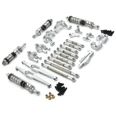 For 1/12 WLtoys 12429 Alloy Shock absorber Tie rod Steering Hub Carrier Kit Part - Image 1 of 4