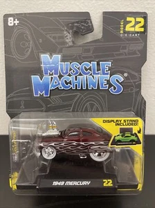 MAISTO MUSCLE MACHINES 1949 MERCURY CUSTOM 1/64 DIECAST RED 15562 RD - Picture 1 of 3