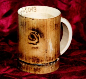 Bamboo wooden Big cup mug wood tea handmade beer natural primitive juice - Picture 1 of 7