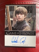 2018 Game of Thrones Season 7 Autograph Auto Sebastian Croft as Young Ned Stark