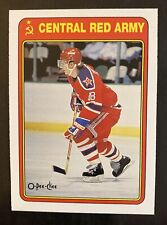 1990 O-Pee-Chee SERGEI FEDOROV #19R Central Red Army Rookie Card RC Red Wings
